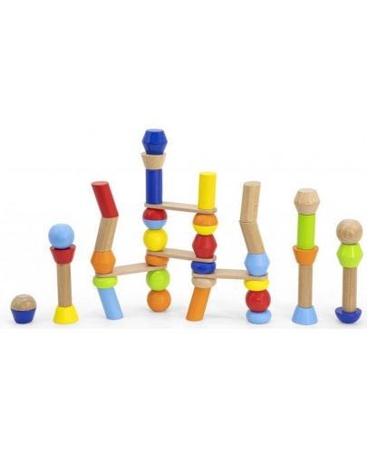 Игрален комплект Viga - Дървени фигури за балансиране - 3