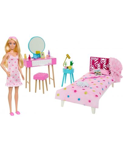 Игрален комплект Barbie - Спалнята на Барби - 1