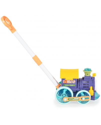 Играчка за сапунени балони Moni Toys - Влак, Blue Wheels - 3