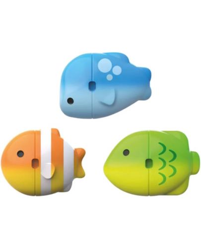 Играчки за баня Munchkin - Рибки, промяна на цвета, 3 броя - 2