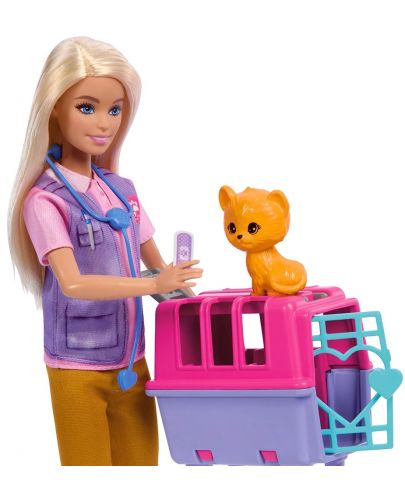 Игрален комплект Barbie - Барби ветеринар, с аксесоари - 6