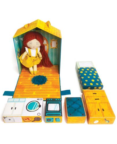 Игрален комплект Svoora - Кукла Лора с преносима къща - 4