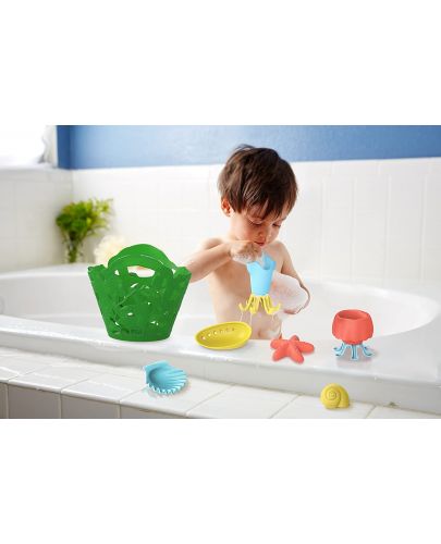 Играчки за баня Green Toys - Tide Pool Bath Set, 7 части - 2