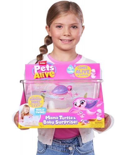 Игрален комплект Zuru Pets Alive - Мама костенурка с бебета