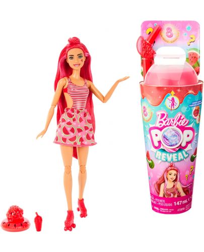 Игрален комплект Barbie Pop Reveal - Кукла с изненади, Диня - 1