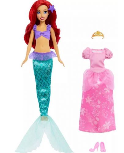 Игрален комплект Disney Princess - Кукла Ариел със сменящо се облекло - 2