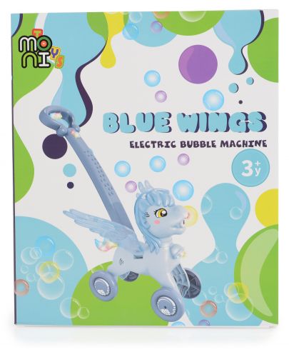 Играчка за сапунени балони Moni Toys - Пони, Blue Wings - 7