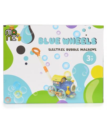 Играчка за сапунени балони Moni Toys - Влак, Blue Wheels - 8