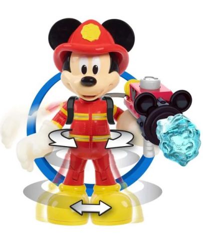 Игрален комплект Just Play Disney Junior - Мики Маус пожарникар, а аксесоари - 3