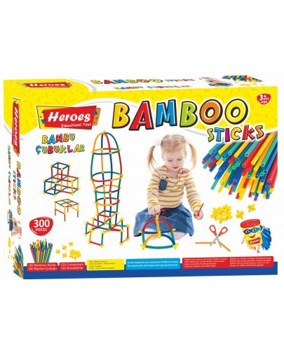 Игрален комплект Heroes - Бамбукови пръчки, 300 броя - 1