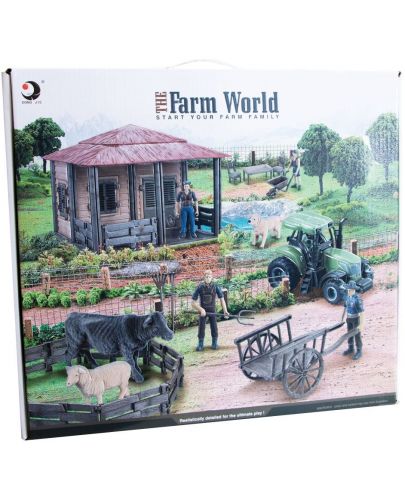 Игрален комплект Ocie Farm World - Ферма с трактор и животни - 2