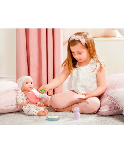 Игрален комплект Battat Lulla Baby - Аксесоари за хранене на кукла, 10 части - 4