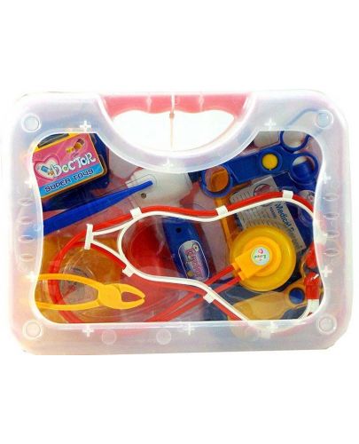 Игрален комплект Raya Toys - Чичо доктор в куфарче, син - 2
