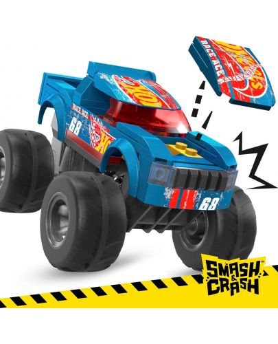 Игрален комплект Hot Wheels Monster Truck - Smash & Crash Race Ace, 85 части - 2