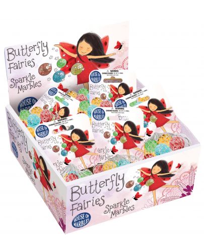Игрален комплект House of Marbles - Butterfly Fairy, стъклени топчета - 2