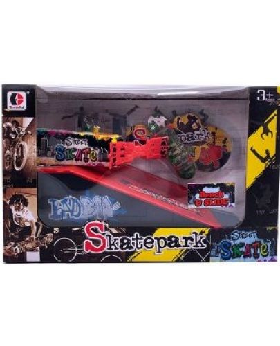 Игрален комплект Chippo Toys Skatepark - Рампа с два скейтборда, Вид 6  - 2