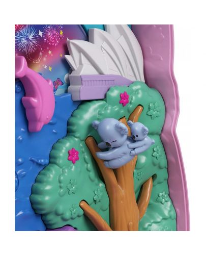 Игрален комплект Mattel Polly Pocket - Чанта коала, с микрокукли и аксесоари - 6