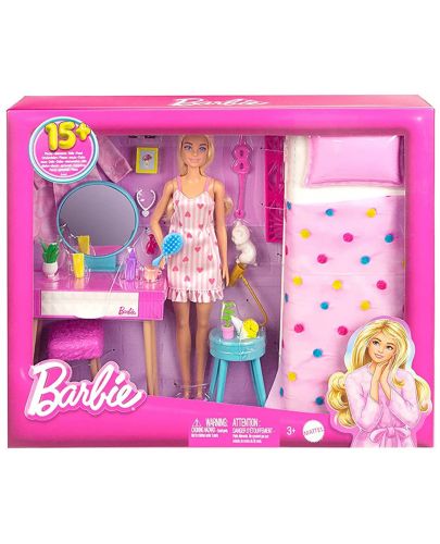Игрален комплект Barbie - Спалнята на Барби - 7