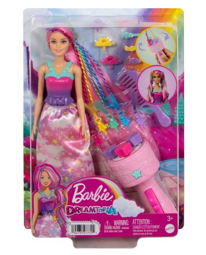 Игрален комплект Barbie Dreamtopia - Кукла с машинка за плитки - 6