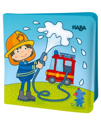 Играчка за баня Haba - Магическа книжка, Пожарникари - 2