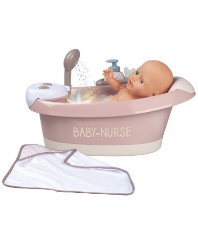 Игрален комплект Smoby Baby Nurse - Баня за бебе с аксесоари - 2