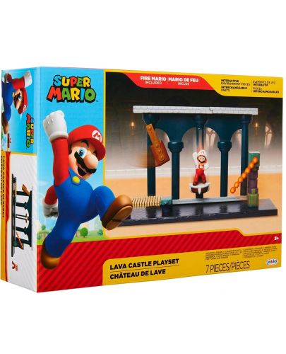 Игрален комплект Jakks Pacific Super Mario - Lava Castle - 1
