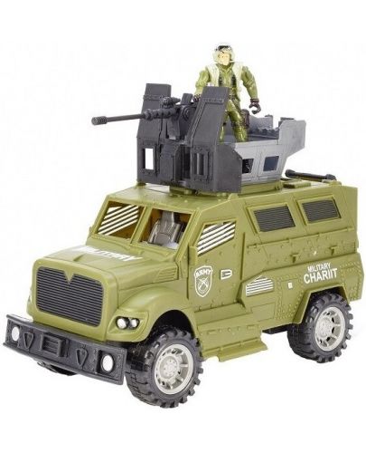 Игрален комплект Toi Toys - Брониран джип с войник - 2