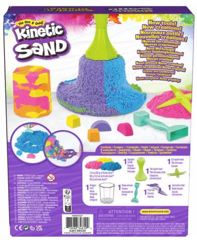 Игрален комплект Spin Master - Kinetic Sand, Кинетичен пясък Squish N Create - 7