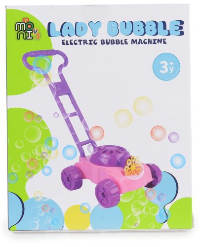 Играчка за сапунени балони Moni Toys - Косачка, Lady Bubble - 6