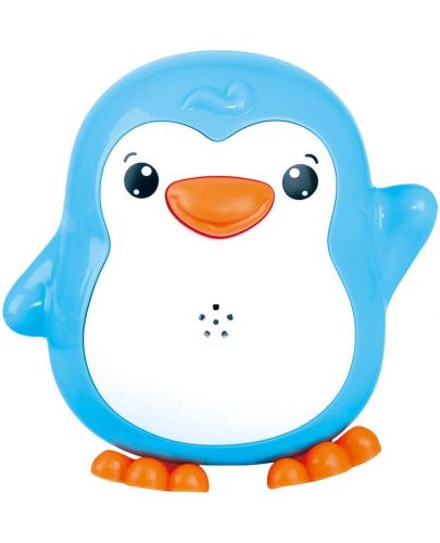 Играчка за баня PlayGo - Пръскащ пингвин, синя - 1