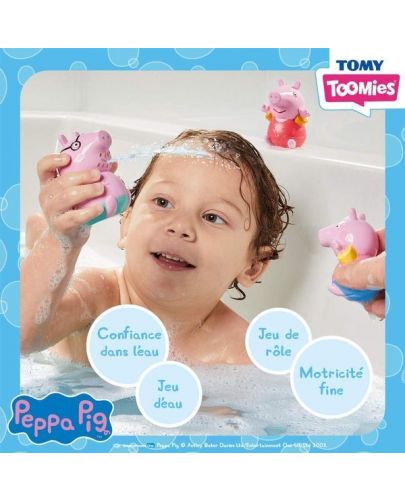 Играчка за баня Tomy Toomies - Peppa Pig, семейство - 3