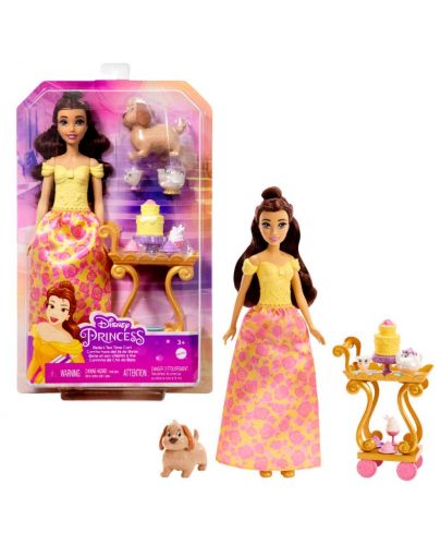 Игрален комплелкт Disney Princess - Кукла Белл, Време за чай - 1