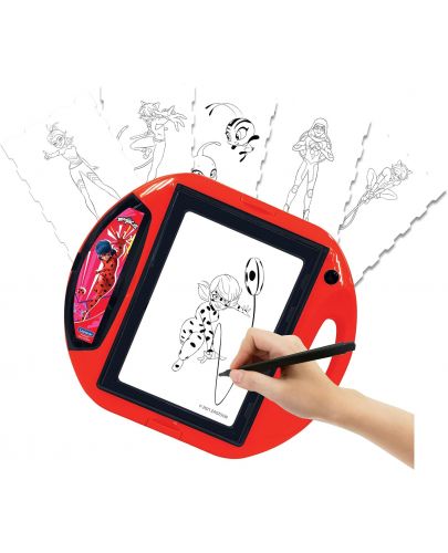 Игрален комплект Lexibook - Проектор за рисуване Ladybug, със шаблони и печати - 2