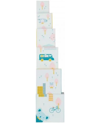 Игрален комплект Baby Art - Кубчета с отпечатъци с боички - 2