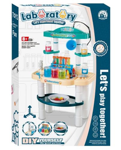 Игрален комплект Felyx Toys - Научна лаборатория с течаща вода, 46 части - 1