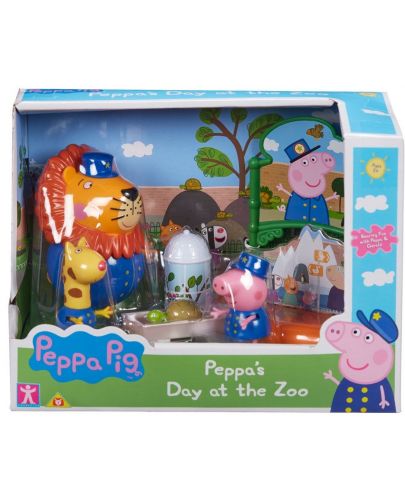 Игрален комплект Peppa Pig - Парти Зоопарк, с 3 фигури - 2