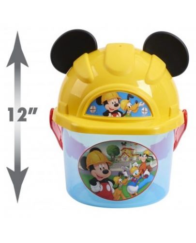 Игрален комплект Just Play Disney Mickey - Детски инструменти в кофа с каска - 3