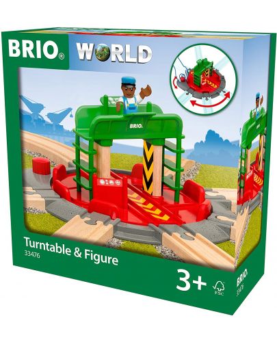 Играчка Brio - Подвижна железопътна станция, с фигура - 7