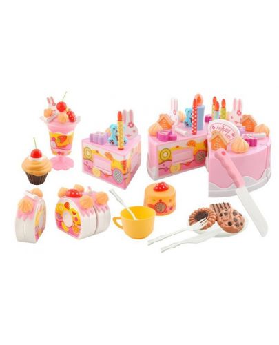 Игрален комплект Kruzzel - Торта за рожден ден, 75 части - 1