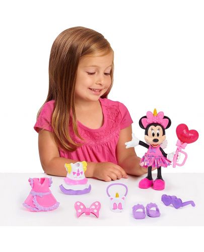 Игрален комплект Just Play Disney Minnie - Кукла с аксесоари, Еднорог - 3