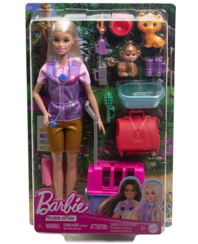 Игрален комплект Barbie - Барби ветеринар, с аксесоари - 2