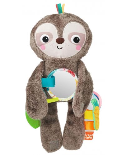 Играчка за количка Bright Starts - Ленивецът Slingin’ Sloth Travel Buddy - 1