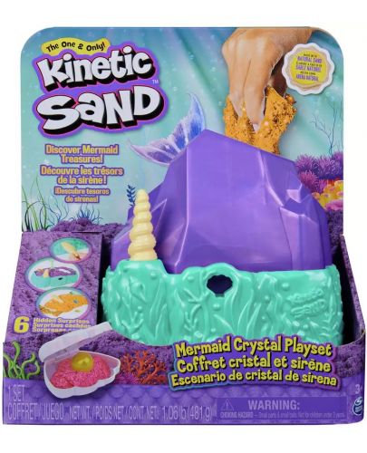 Игрален комплект Spin Master - Кинетичен пясък с кристали - 1