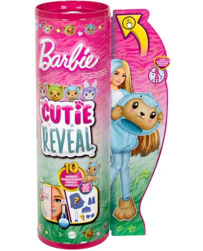 Игрален комплект Barbie Cutie Reveal - Кукла с костюм на мече-делфин - 6