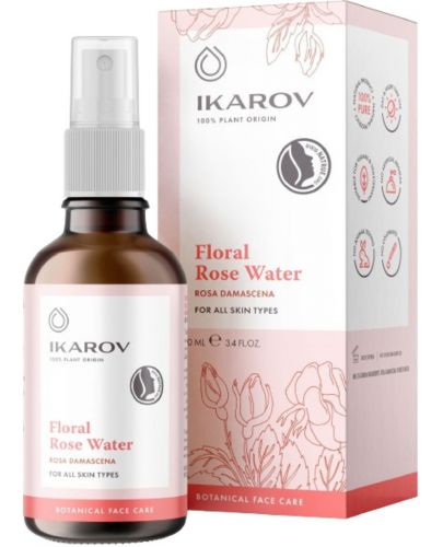 Ikarov Флорална розова вода за лице, 100 ml - 1