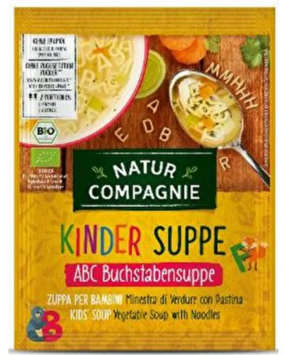Инстантна супа за деца Natur Compagnie - Буквички, 50 g  - 1