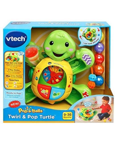Интерактивна играчка Vtech - Рок и поп костенурка - 1
