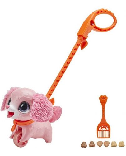 Интерактивна играчка Hasbro FurReal Poopalots - Акащи животни, розово куче - 2