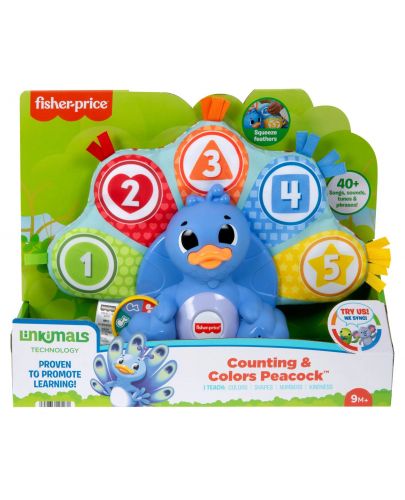 Интерактивна играчка Fisher Price Linkimals - Counting & Colors Peacock - 5