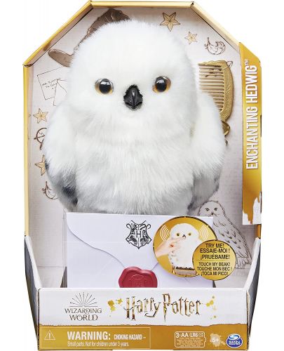 Интерактивна играчка Spin Master Harry Potter - Вълшебна сова Hedwig - 1